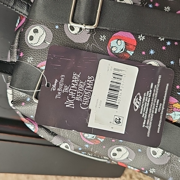 NWT Disney Bag Nightmare Before Christmas Mini Backpack Purse Jack Sally - Picture 5 of 6